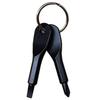 HappyHome Screwdriver Keychain, Phillips and Flathead, Set of 2, Portable, with Key Ring, Screwdriver (Black)