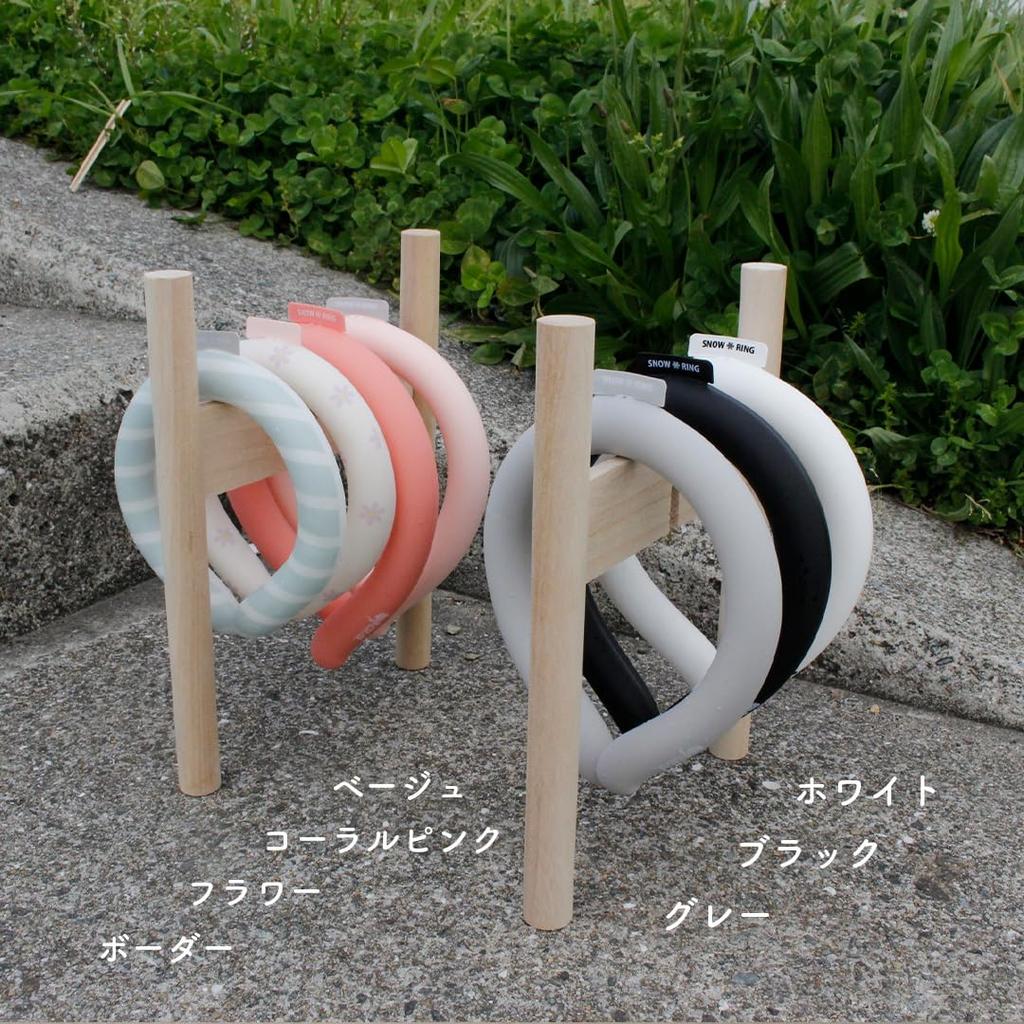 SNOW RING Ice Neck Neck Ice Cooling Ice Neck Neck Heatstroke Neck Ice Cooling For Adults and (White L) 18°C Ring, Ring, Ring, Cooler, Cooler, Safe,