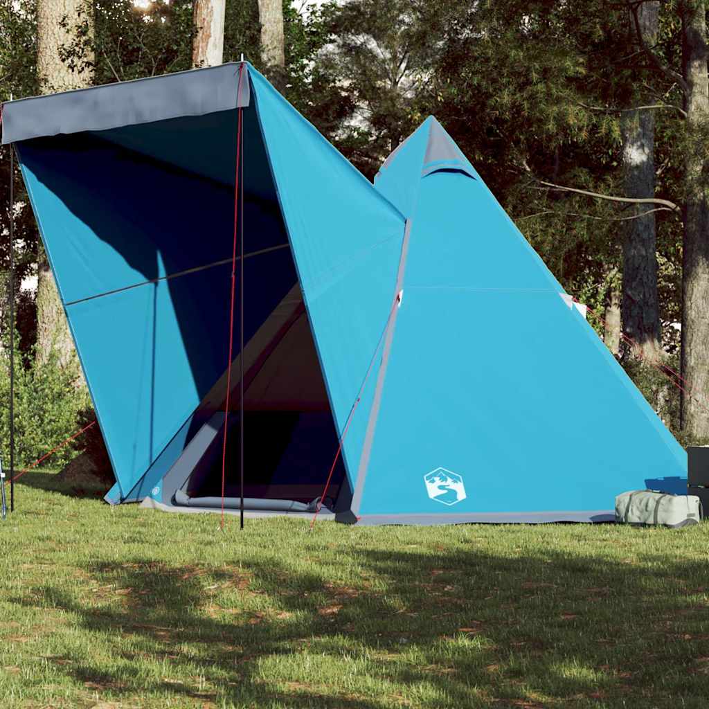 Tipi Family Tent for 6 Persons Blue Waterproof