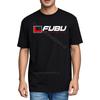 Унисекс футболка Взрослая Модная футболка Черная футболка с логотипом Fubu Круглый вырез Удобная футболка Стильная Расслабленный крой Футболка Для повседневной носки