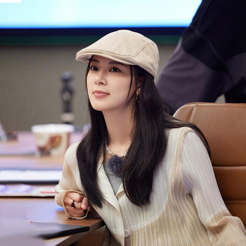 Кепка козырьком женская осенне-зимняя шапка дышащая ретро британская кепка задом наперед литературная и с чувством стиля