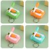 Plastic Material Mini Cutting Carrot Keychain Novelty Simulated Vegetable Pendant  Gift