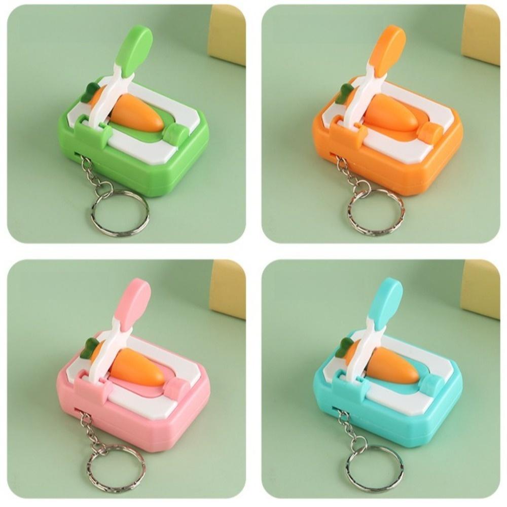 Plastic Material Mini Cutting Carrot Keychain Novelty Simulated Vegetable Pendant Gift