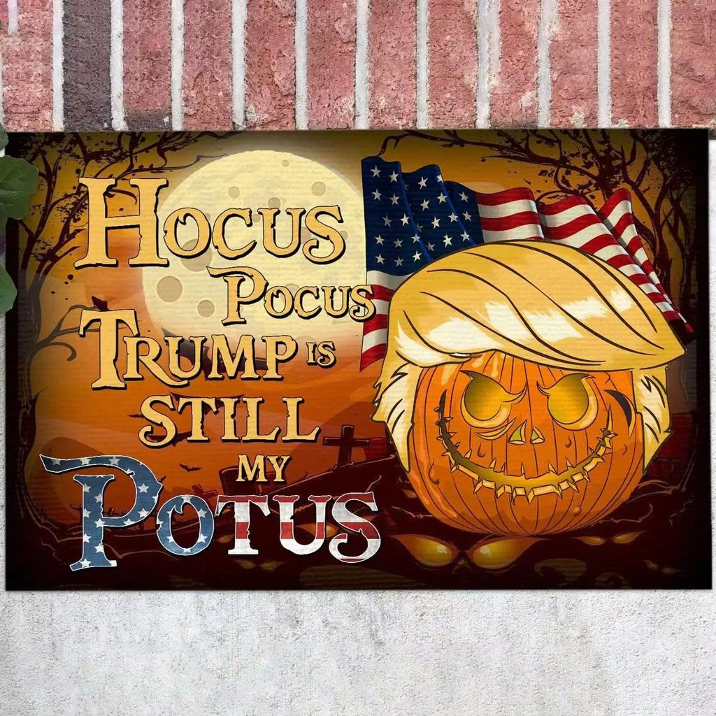 American Halloween Decorative Doormat Anti-Slip Foot Mat Home Bathroom Toilet Floor Mat for Entrance Hall Home Decoration