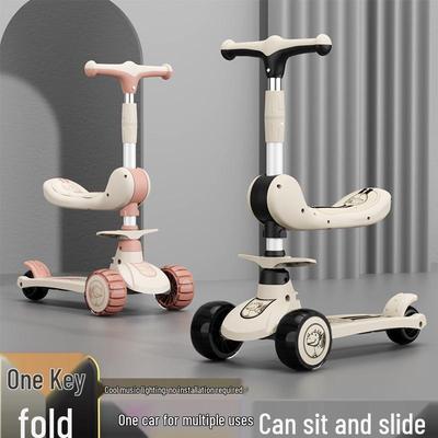 Детский самокат 3-в-1: Сидеть, кататься или крутить педали - Подходит для мальчиков и девочек в возрасте 1-12 лет