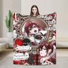 Twisted Wonderland Yuu Grim Пледы TWST Ритм-игра Шерсть Новинка Дышащие пледы для кровати Гостиной Зимы Автомобиля