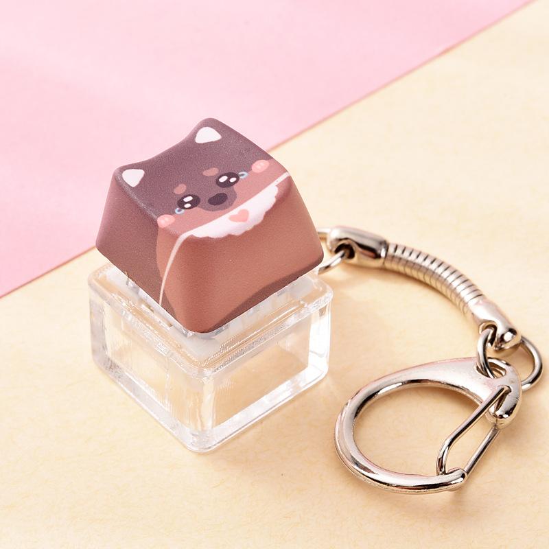 Модный Брелок-Fidget Кот Собака Снятие Стресса Механический Нажимной Подвеска для Школьного Рюкзака Подвески Подарки для Кампуса