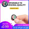 For Alfa Romeo 2026 Hot Sticker 10X 14mm Car Key Badge Sticker Symbol Logo Key Shell Remote Fob Emblem Decal For Alfa Romeo Giul