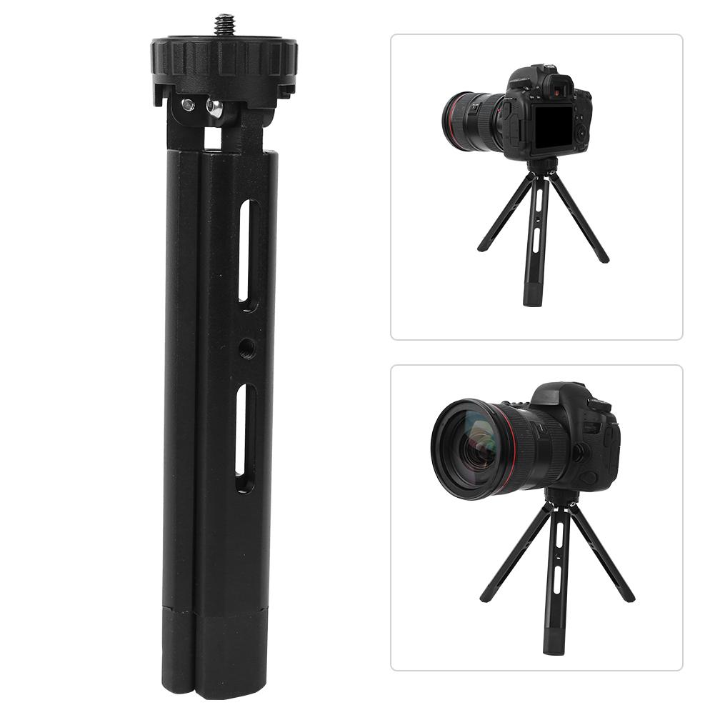 Aluminium Alloy Mini  Desktop Tripod Adjustable 1 4   Screws for SLR Mirrorless Camera Mobile
