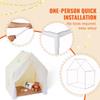 Kids Play Tent Kids Tent for 1-5 Years Old Yurt Toddler Tent with Mat Lamp
