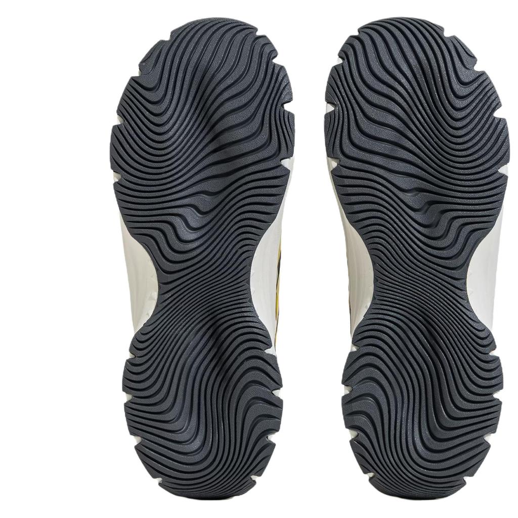 adidas Maxxwavy Нескользящие Устойчивые к истиранию Низкие Массивные Кроссовки Унисекс Темно-серый Серебристый Желтый JI2444