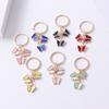 Butterfly Keychain Cute Dripping Oil Flying Animals Key Chains Women Girl Keychain Handbag Accessorie Handmade Accessories