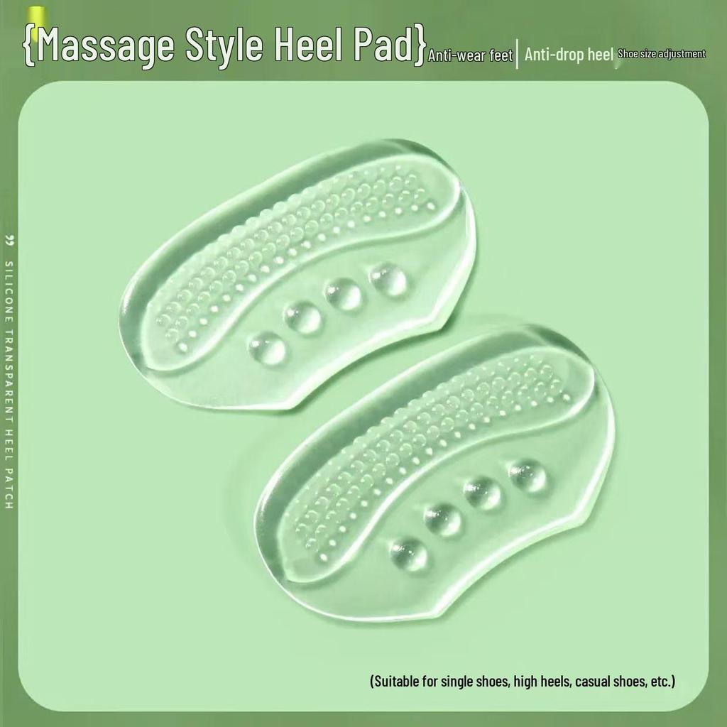 Силиконовые прозрачные накладки на пятку против скольжения: Удобные, нелипкие и безопасные для обуви полустельки.