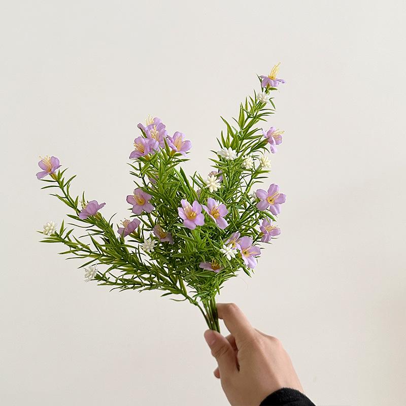 7 веток гипсофилы искусственные цветы, свадебное и домашнее украшение, маленький букет искусственных цветов, аксессуары для декора водных растений.