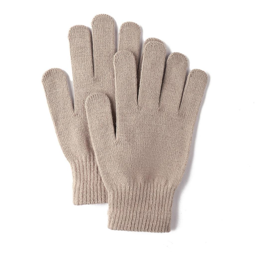 Warm Solid Color Gloves, Cold Resistant Knitted Gloves, Unisex Cycling Gloves