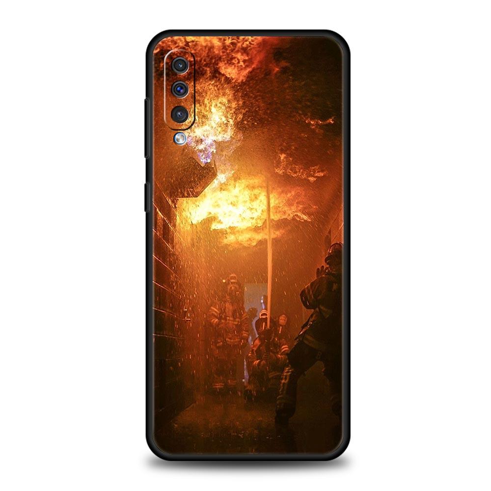 Чехол для телефона Пожарный Пожарный Для Samsung A54 A52 A24 A14 A50 A70 A10 A40 A20S A20E A06 A12 A22 A34 A42 A32 5G A04s A16 Обложка