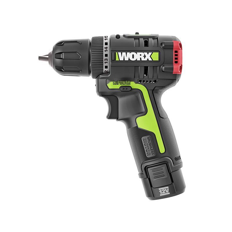 WORX 12V Brushless Cordless Drill/Driver WU130X CN plug (adapter included)