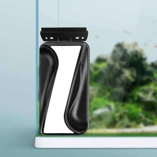 Магнитная щетка для чистки аквариума со скребком, двухсторонняя дезактивация, синхронизированная подвеска, очиститель от водорослей для аквариумного стекла