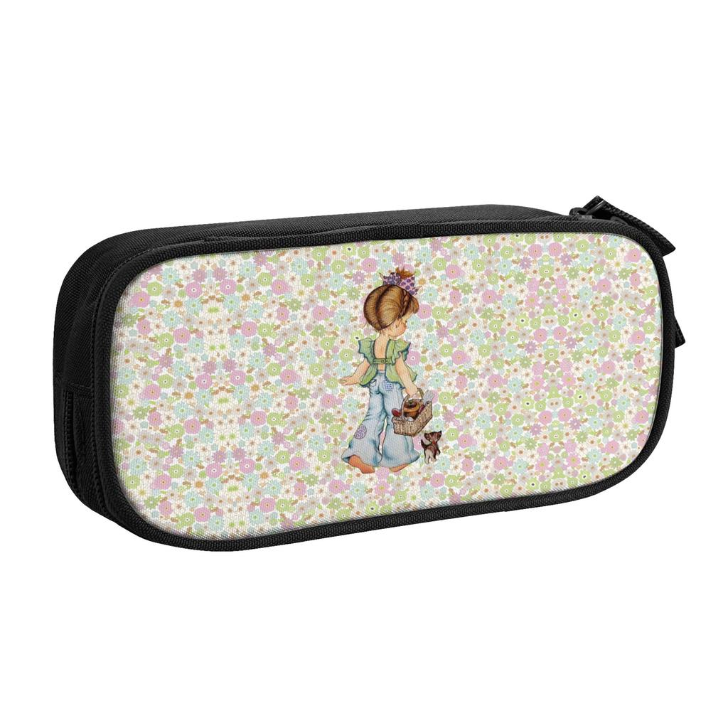 Cartoon S-Sarahs K-Kays Kawaii Girl Korean Pencil Cases Girls Boys Big Capacity Pencil Pouch Students Stationery