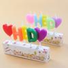 Новая Цветная Свеча с Английской Буквой HBD Креативная Вечеринка Вечеринка Выпечка Торт на День Рождения Свеча Любви
