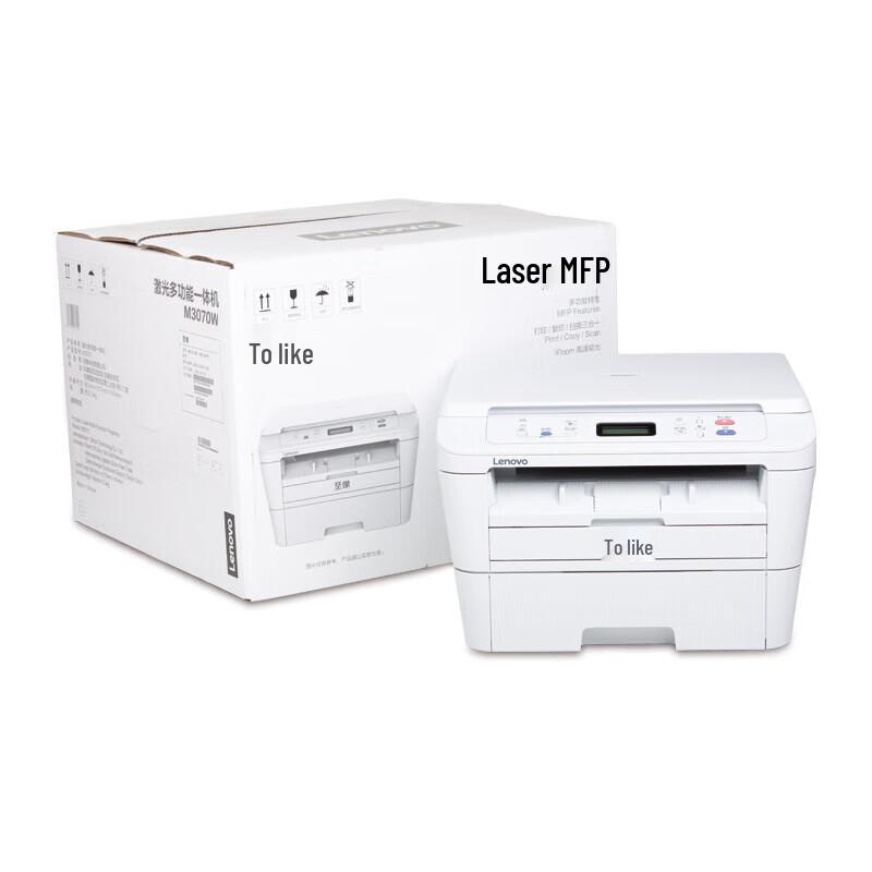 Lenovo M3070W A4 Wireless Black & White Laser Multifunction Printer CN plug (adapter included)