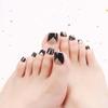 Nails With Glue Full Cover False Nails Short Nails Patch Gold Powder False Toenails Fake Toe Nails