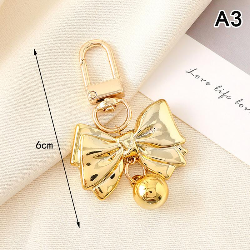 Брелок-бантик Y2K, изящный металлический бант, брелок для ключей, держатель для ключей от машины, украшение для сумки, подвеска, аксессуары, подарки
