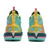 Li Ning BadFive 4 Амортизирующие износостойкие дышащие баскетбольные кроссовки средней высоты Мужские Зеленый Белый ABFU015-12