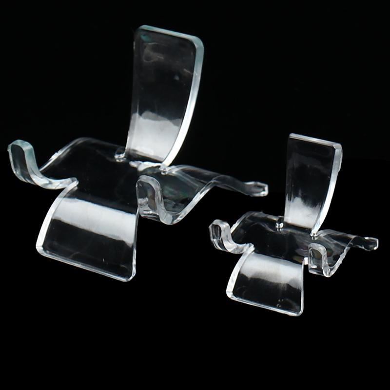 2Pcs Acrylic Shelf Stones Cluster Stand Mineral Specimen Display Holder