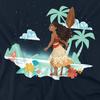 Moana Unisex Adult Flat Island T-Shirt