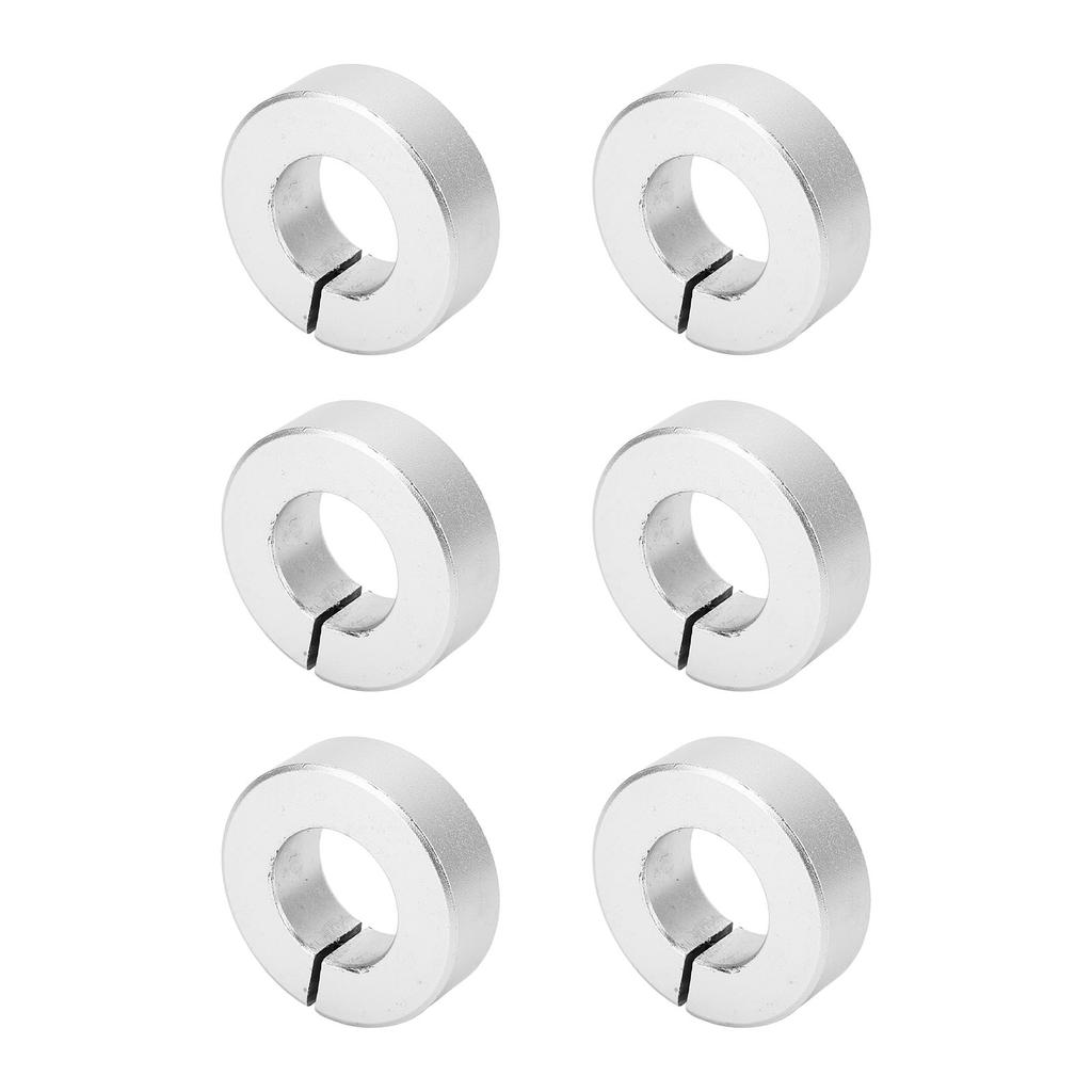 6 шт. Стопорное кольцо вала Алюминиевый сплав Прочное Легкое Зажимное кольцо Ограничитель линейного перемещения Отверстие 4 5 дюймов