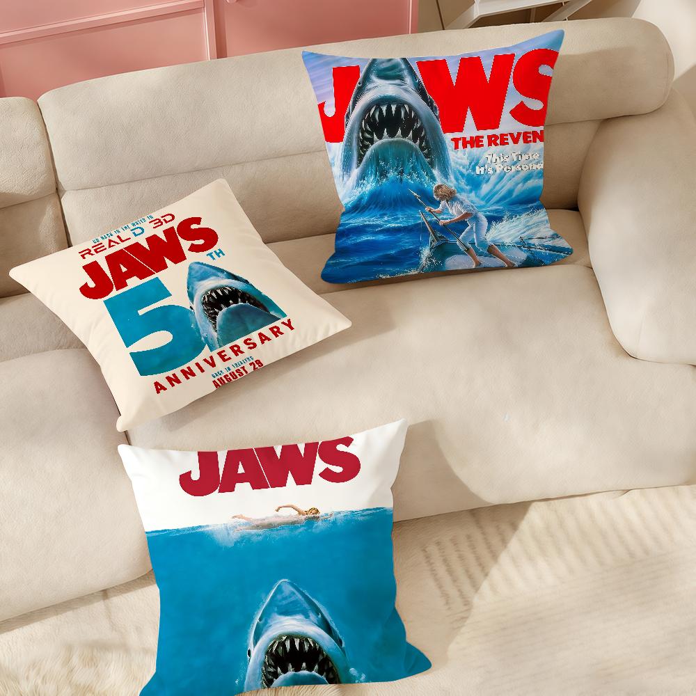Movie Jjaws Pillow Case Suitable For Bedrooms Living Rooms Cars Home Decoration