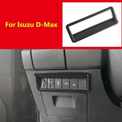 Для Isuzu D-Max Dmax 2021 2022 Накладка на кнопку переключателя фар из углеродного волокна