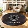 Round Rug Custom NameLinkin Park Pattern Non Slip Carpet Home Floor Decor