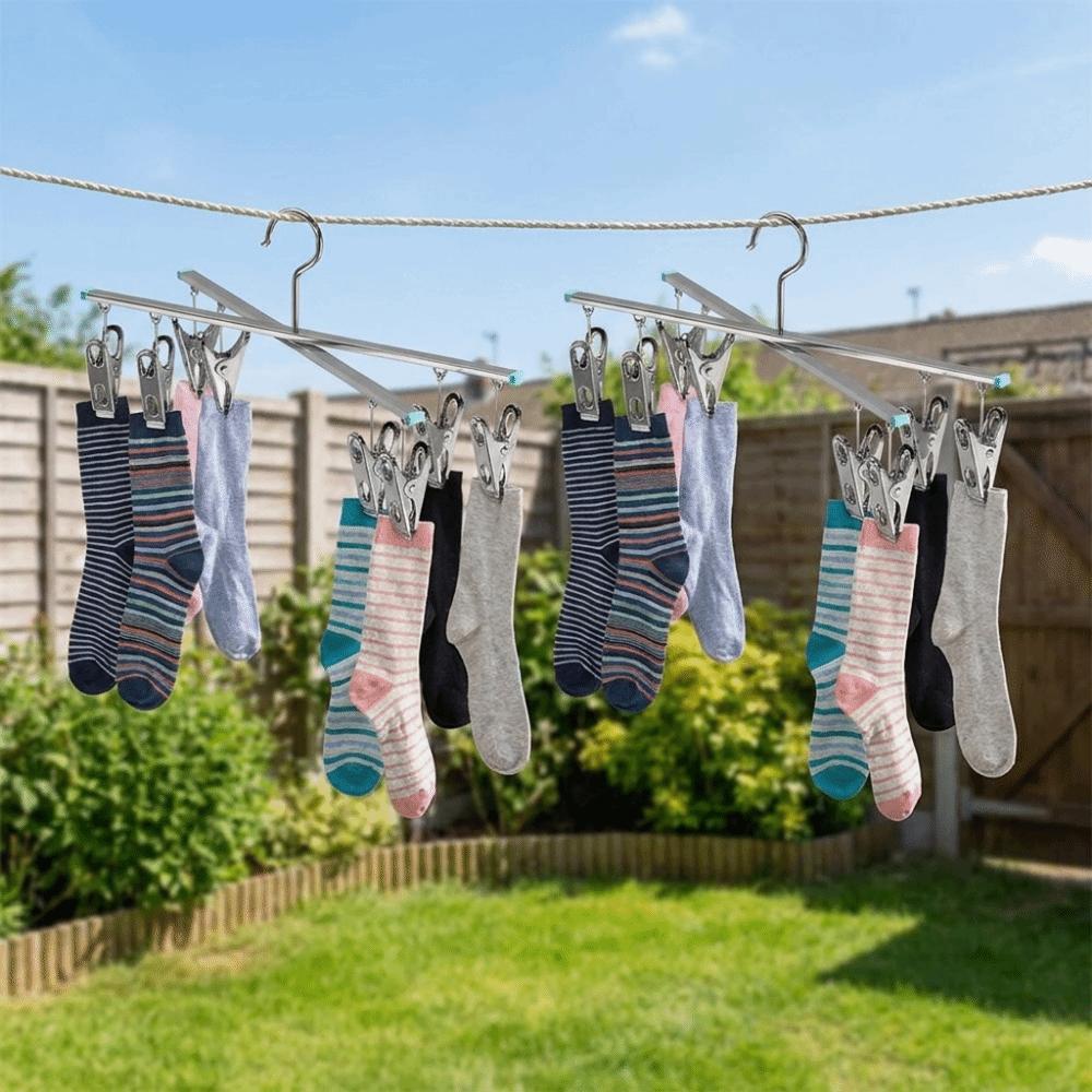 Space Saving Folding Drying Rack Windproof Socks Drying Rack Clothes Drying Rack Bra