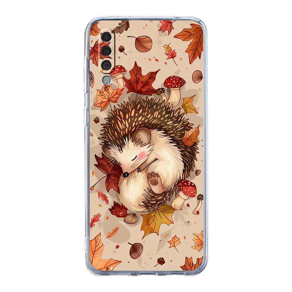 Чехол для телефона Samsung A56 A36 A26 A16 A14 A12 A22 A32 5G A34 A42 A52 A54 A50 A70 A40 A20S A04S A06 Милый Ежик