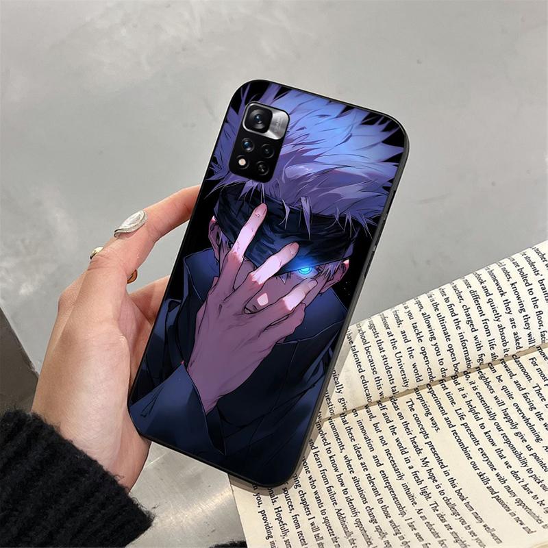 Чехол для телефона Jujutsu Kaisen Сатору Годжо для Xiaomi Redmi note 13 12 Pro 11S 11 10 Pro 10S 12S Redmi 10 9C 13C