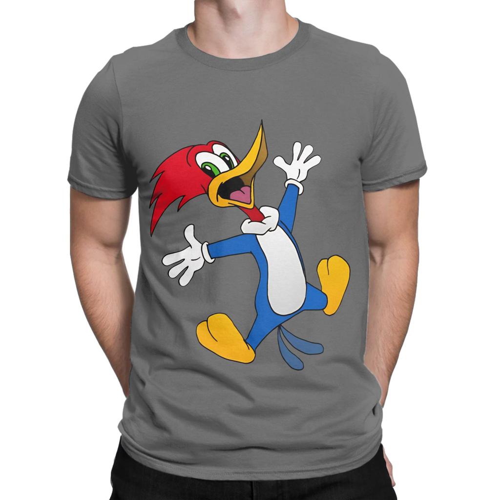 woody woodpecker painting Novelty 100 Cotton TShirt Woody Woodpecker Tops Tees For Unisex
