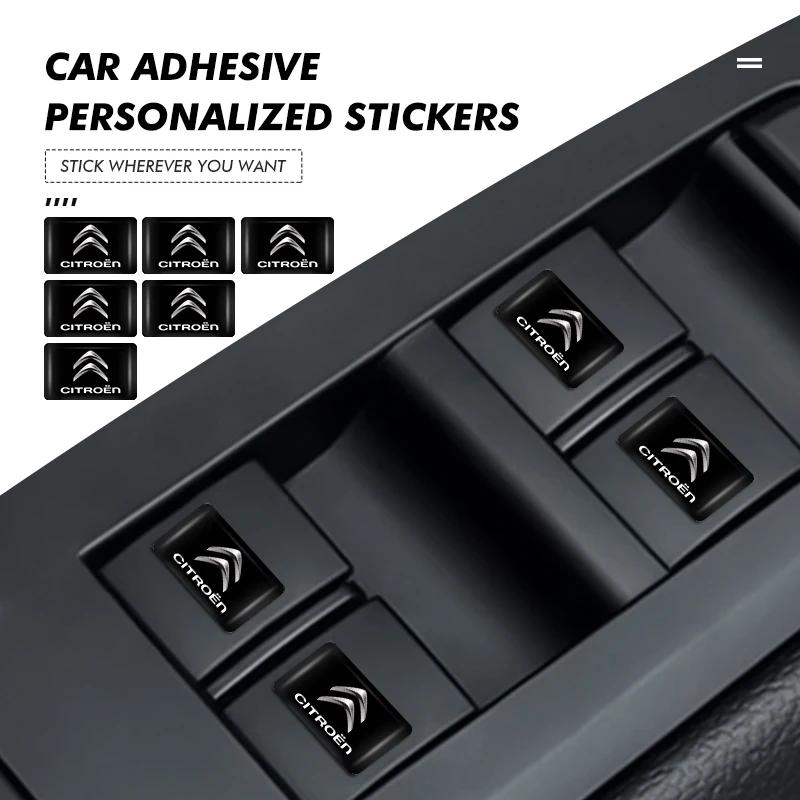 POOR1 Car Decorative Sticker Interior Badge Styling Decals Accessories For Citroen C5 C1 C2 C6 C4L DS3 DS4 DS5 C-Elysee Grand Berlingo