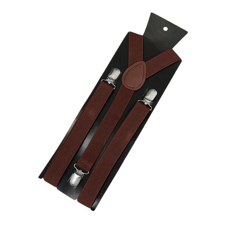 Suspender Unisex Clip On Suspender Elastic Y-shape Men Adjustable Braces