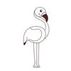 Pink Flamingo Wooden Stamp