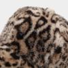 Thickened Plush Baseball Hat Fluffy Winter Hats Simple Leopard Baseball Cap  Duckbill Hat