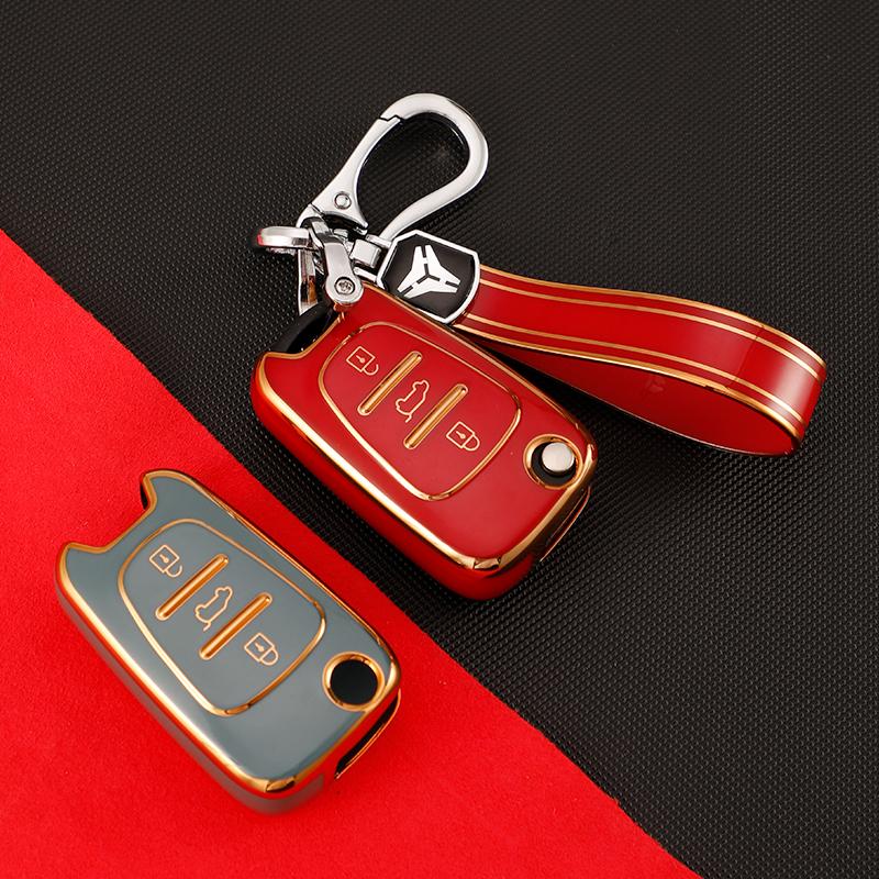TPU Car Key Case Cover Shell Fob Keychain For KIA Sportage Rio 3 Soul Optima Ceed Pro K5 K2 Pride For Hyundai I30 Ix20 Ix25 Ix35 Elantra Accent