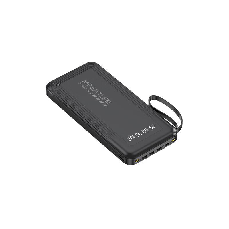 Power Bank Longchan 20000 мАч со встроенным кабелем и подставкой