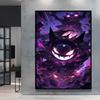 Canvas Artwork Painting Pokemon Gengar Poster Hd Prints Cartoon Character Picture Classic Modern Home Living Room Wall Decor