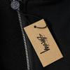 Stussy 2025 Новая весна и осень Большие размеры Тонкий стиль Классический MILAN Letter Printing молния с капюшоном Толстовка для пар
