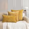 Yellow Chenille Cushion Cover 45x45 Pillow Cover 30x50cm Sofa Decorative Throw Pillow Case Soft Luxury For Living Room Decor