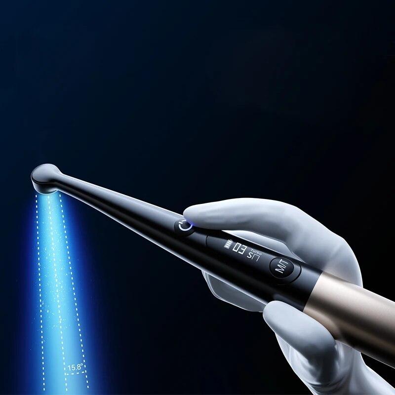 Стоматологический аппарат для фотополимеризации Woodpecker O-Star, светодиодный аппарат, стоматологическая фоточувствительная лампа, отбеливание зубов, смола, беспроводное пломбирование зубов