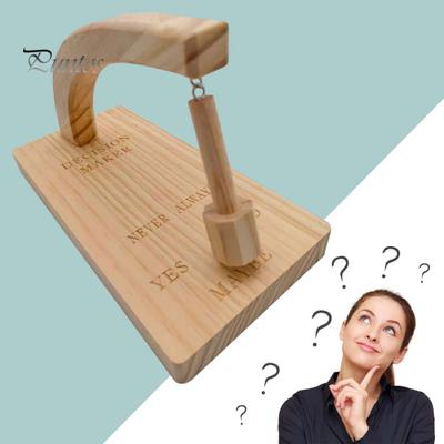 Маятник для принятия решений в нерешительные моменты Деревянное украшение для принятия решений Найдите ответ на свой вопрос Игрушка для стола Украшение для рабочего стола