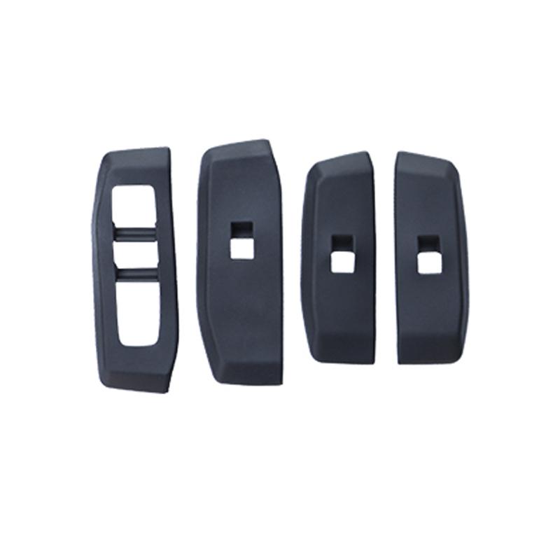 QHCP Car Glass Lift Panel Protective Cover Silicone Window Lift Button Panel For Toyota Prado LC250 2024-2025 Interior Accessory